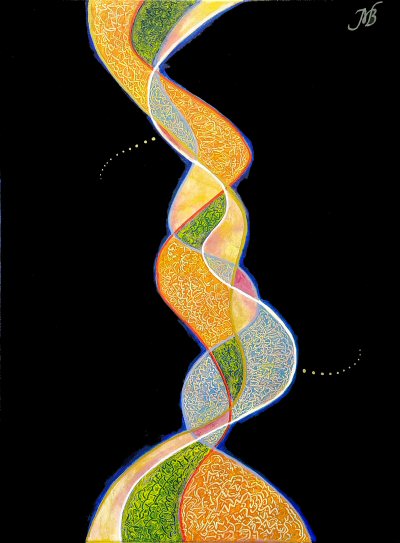 Weaving Golden Strands
                                      Transcendental Painting